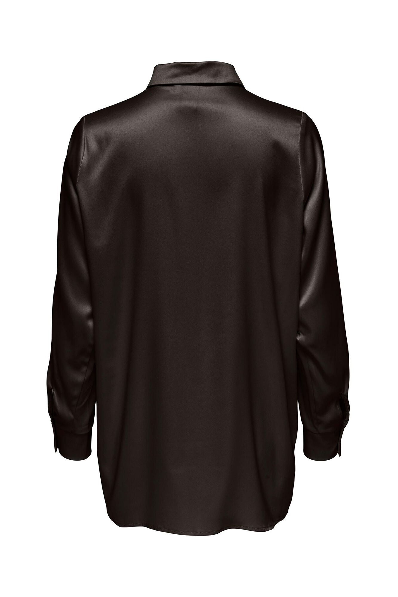 camisa de cetim oversized