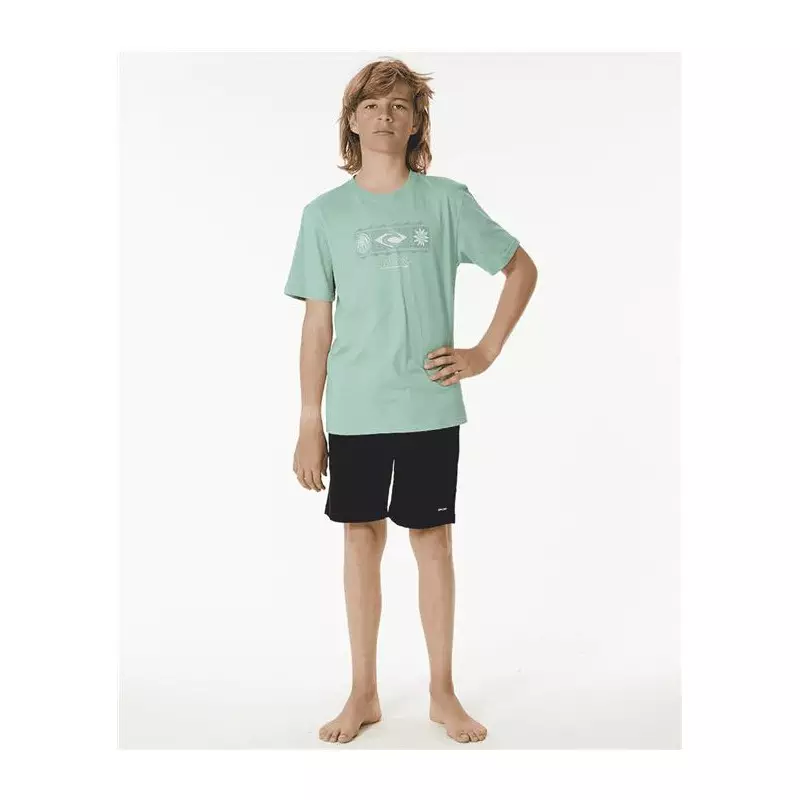 Teeshirt junior RIPCURL Pure Surf Sun Tee-Boy Dusty Green