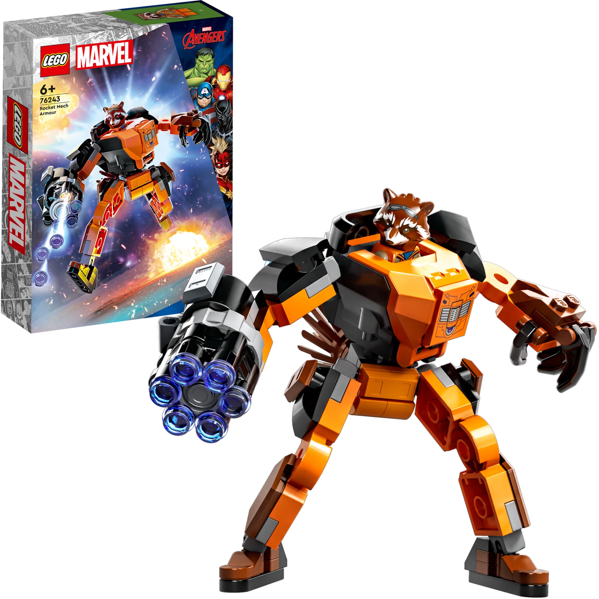 LEGO Konstruktionsspielzeug Marvel Rocket Mech