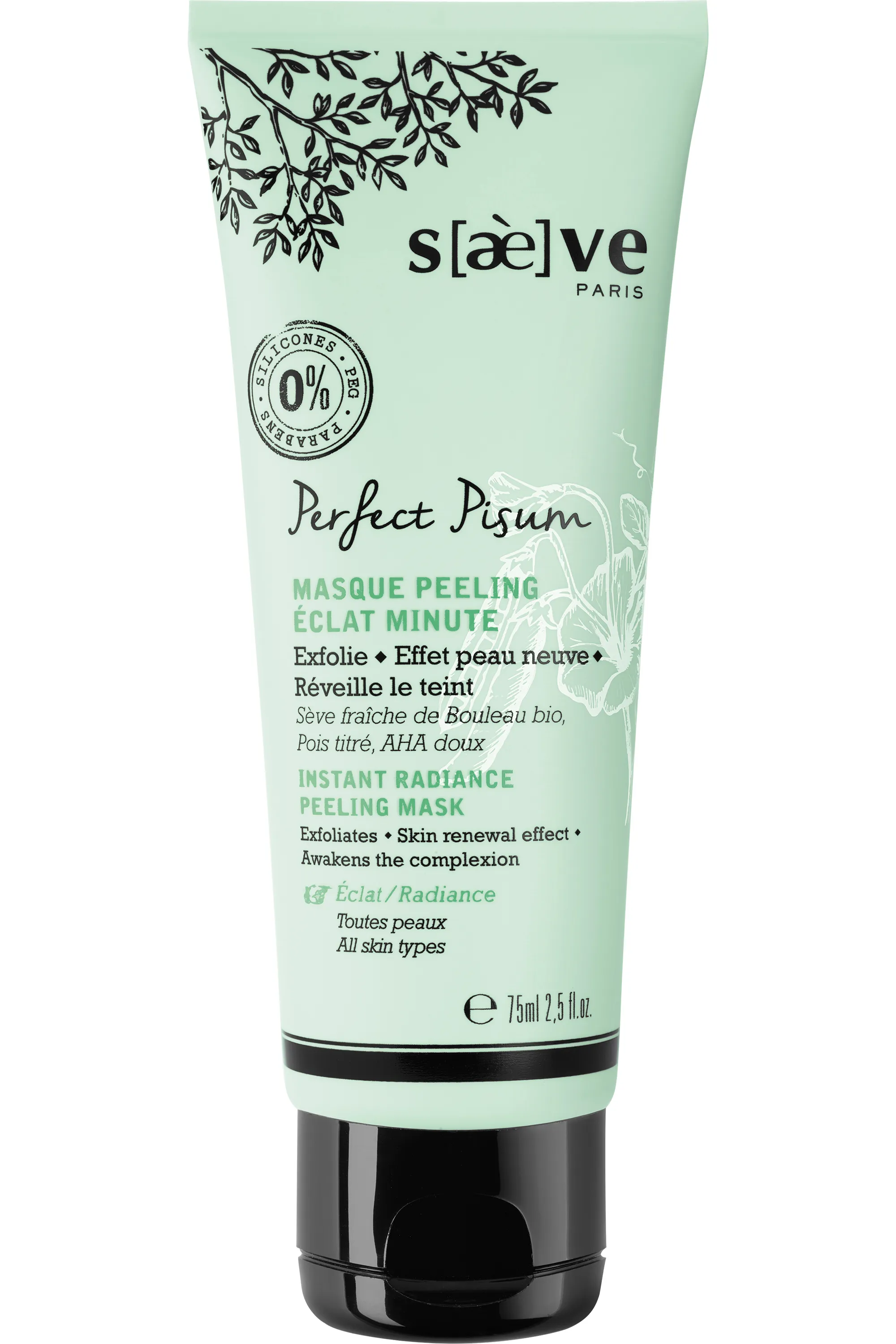 Saeve Masque Peeling Eclat Minute Perfect Pisum-75 ml