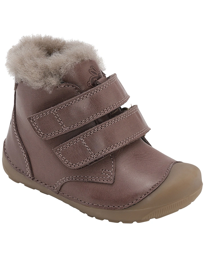 Klett-Lauflernschuh PETIT MID LAMB gefüttert in brown