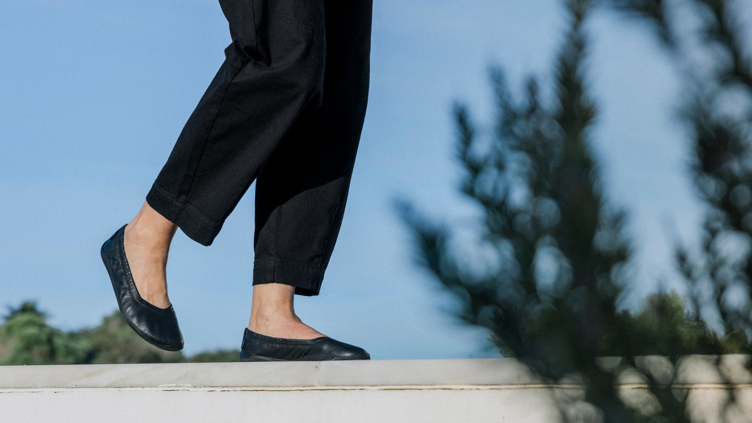 Asana Yin Ballerina Leather Womens