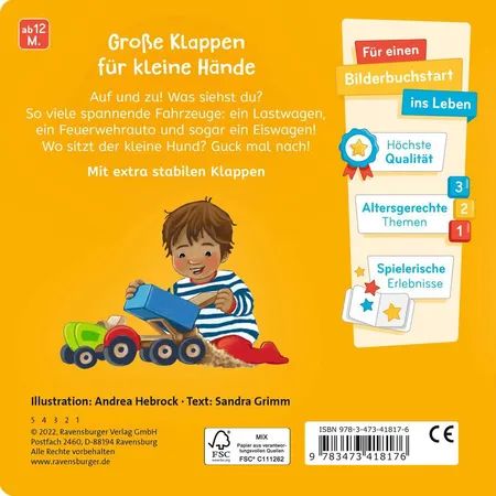 Ravensburger Was siehst du? Klapp auf, klapp zu! Meine Fahrzeuge