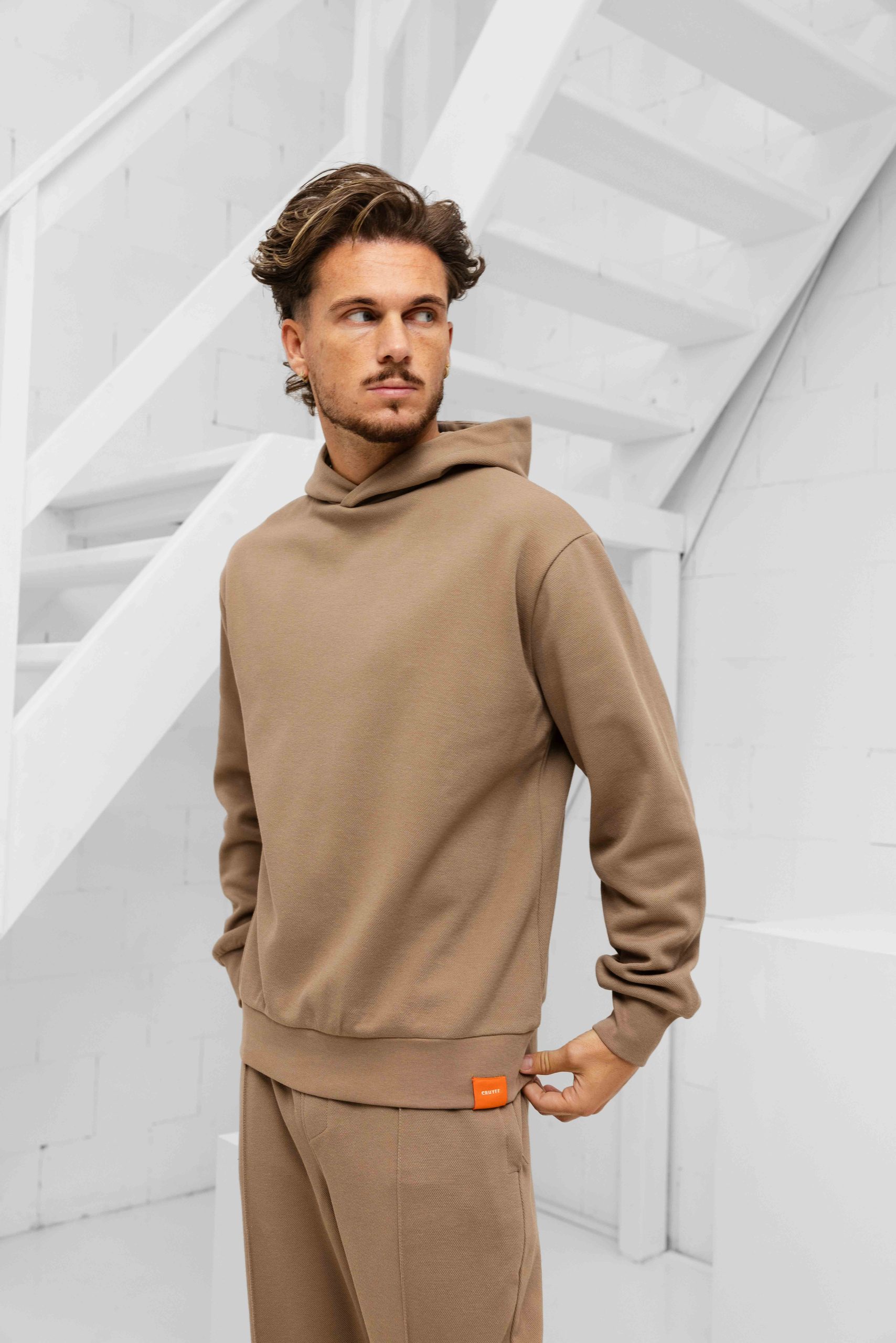 Cruyff Pique Trainingspak Heren Bruin