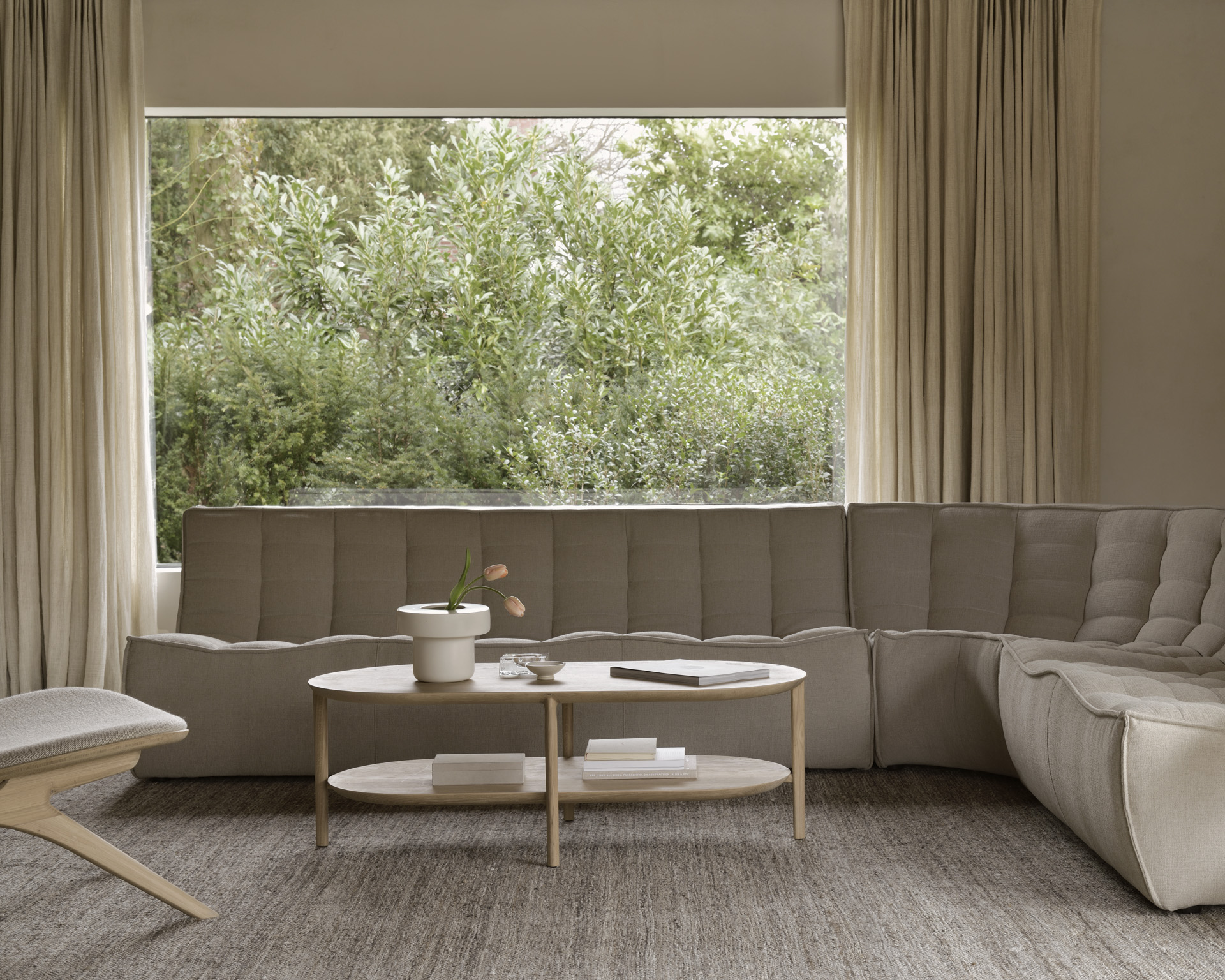 Sofa N701 2 seat - eco stof ecru