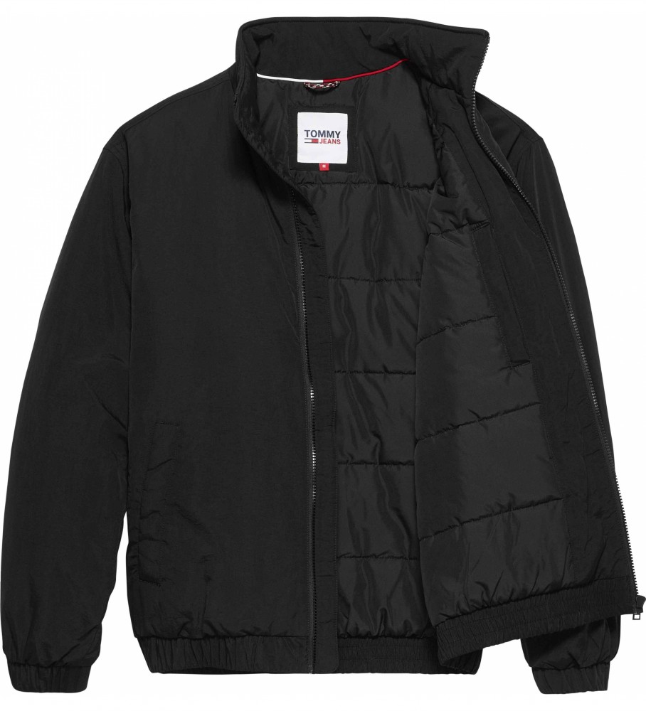 Jaqueta Tommy Jeans Essential Acolchoada preta
