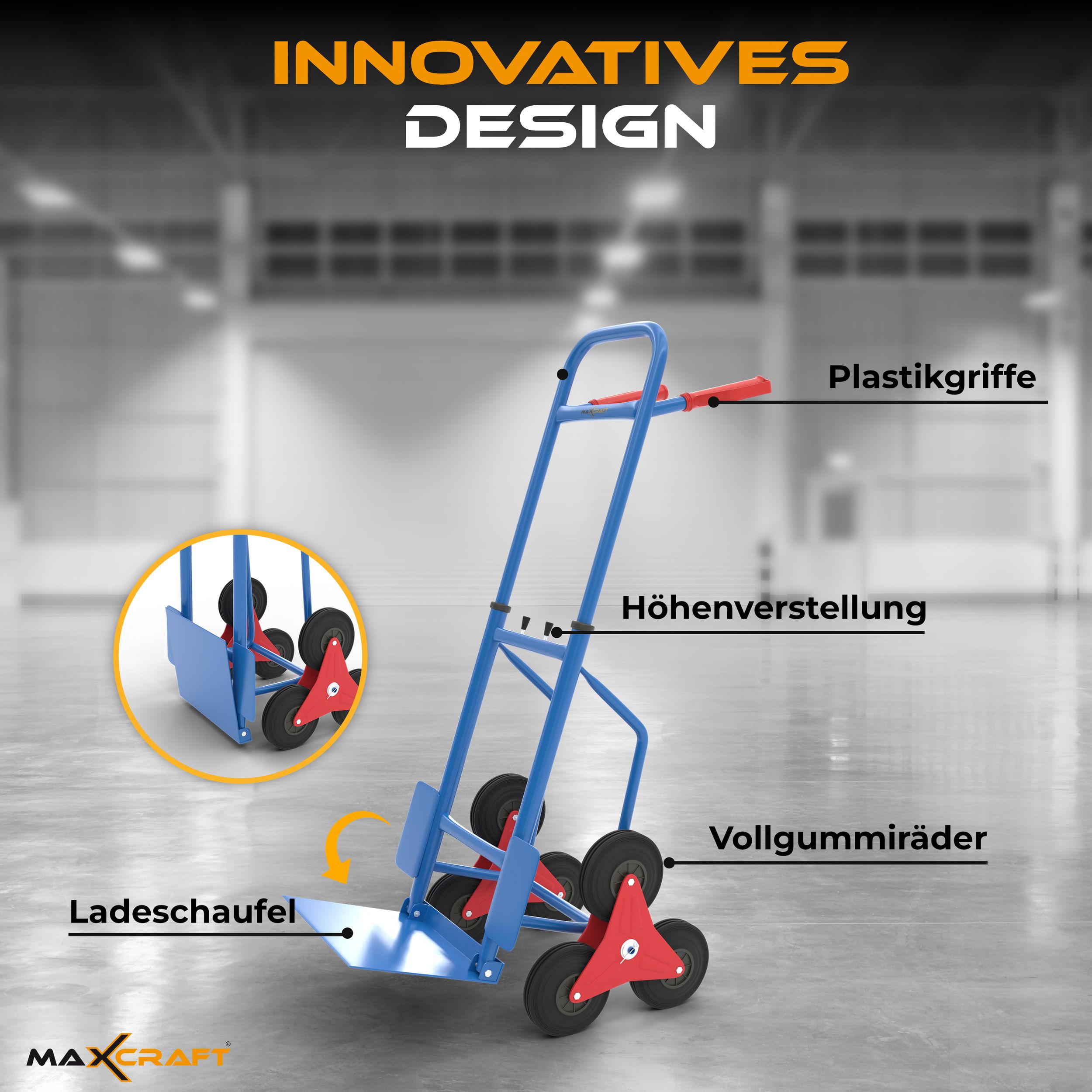 MAXCRAFT Treppenkarre bis 150 kg