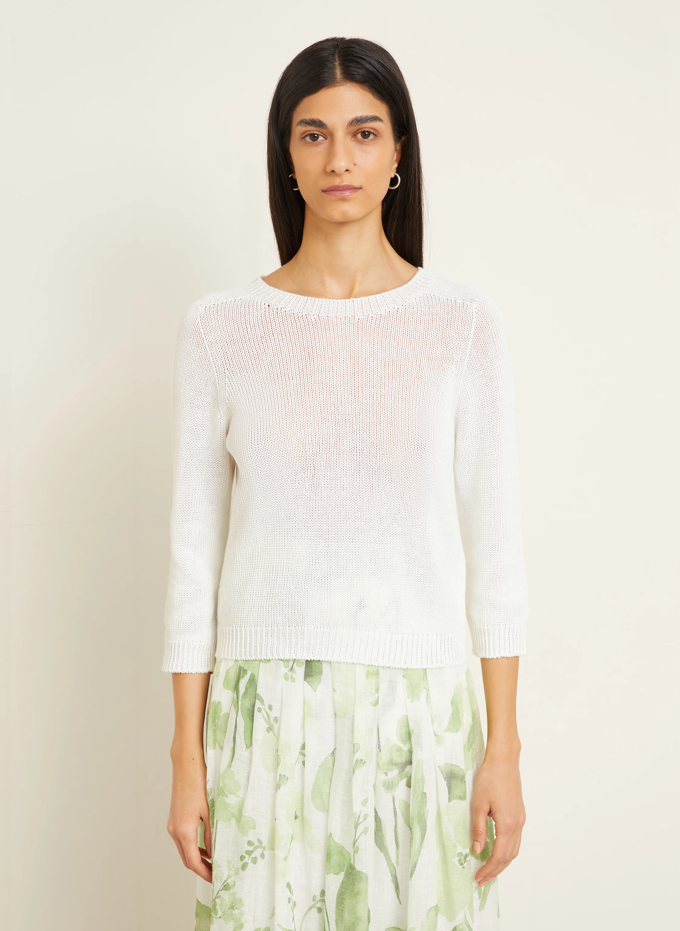 IRIS von ARNIM Leinenpullover PEPPI mit 3/4-Arm