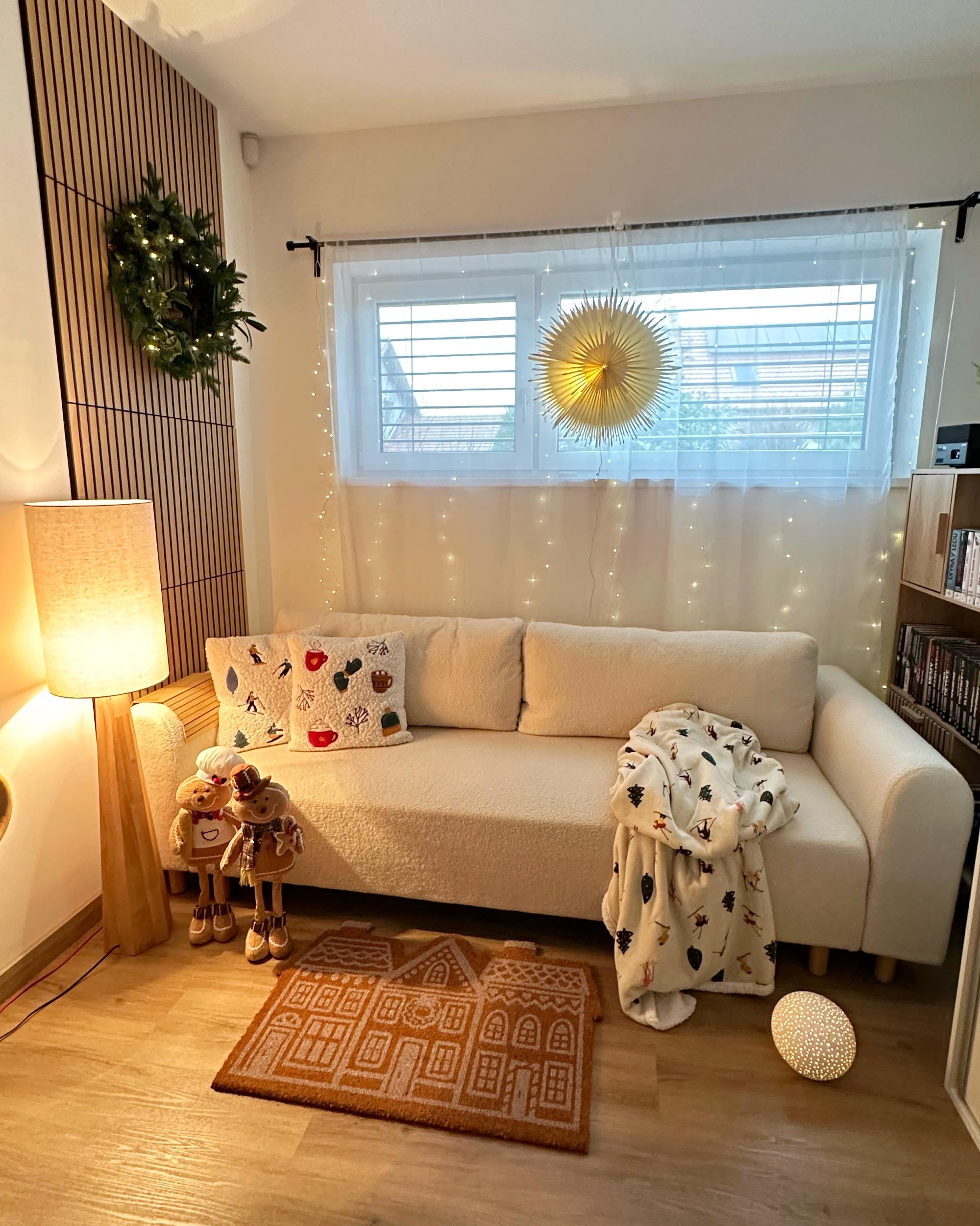 Deurmat MUHIKAP Natuurlijk 60 x 90 cm Kerstpatroon Kokos