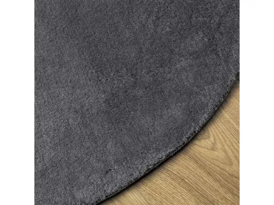 Tapis à poils courts doux et lavable anthracite ø 200 cm