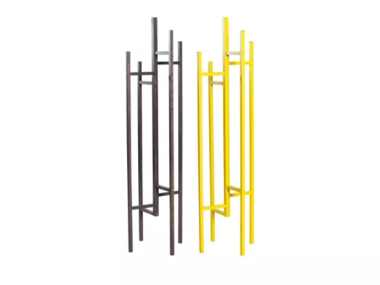 Eigen - Porte-manteaux design bois massif - Gris