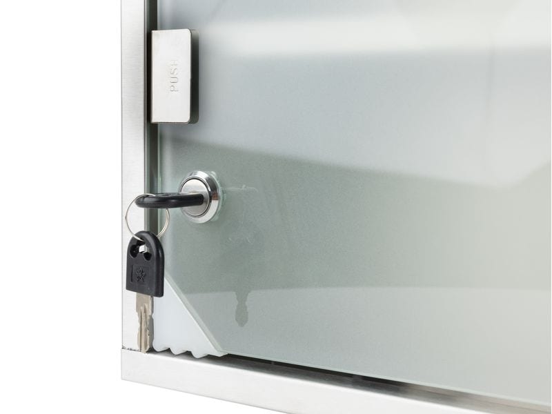 STRUCT Erste Hilfe Schrank 30 x 45 x 12 cm, Edelstahl Medizinschrank zur Wandmontage