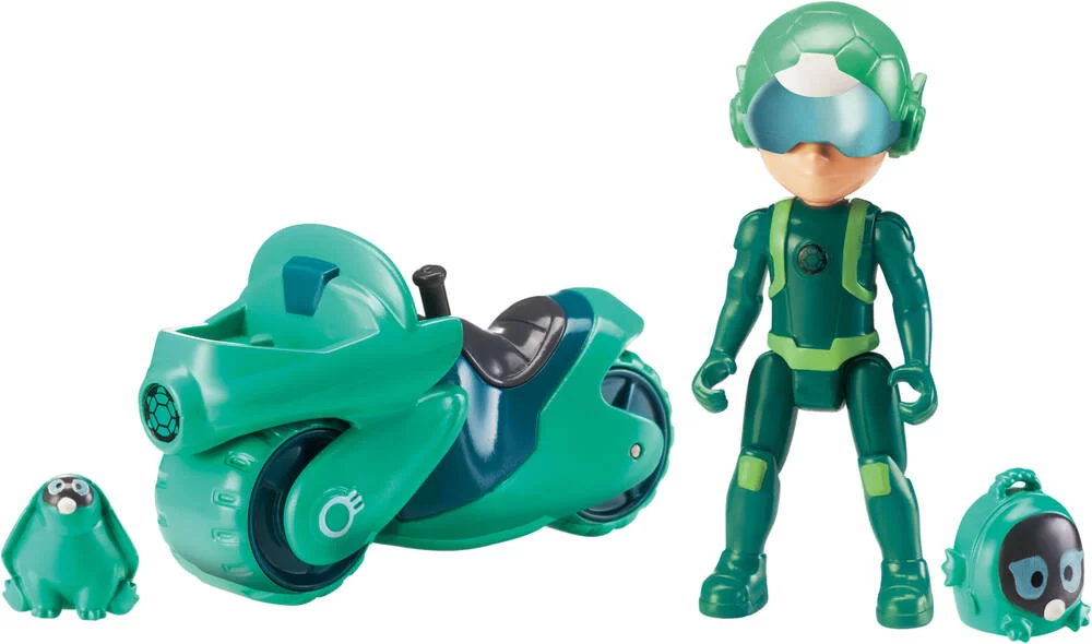 COFFRET 4 FIGURINES 7,5 CM + 4 MOTOS & ACCESSOIRES