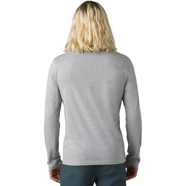 T-shirt PRANA JOURNEYMAN LS T-SHIRT MEDIUM HEATHER GREY