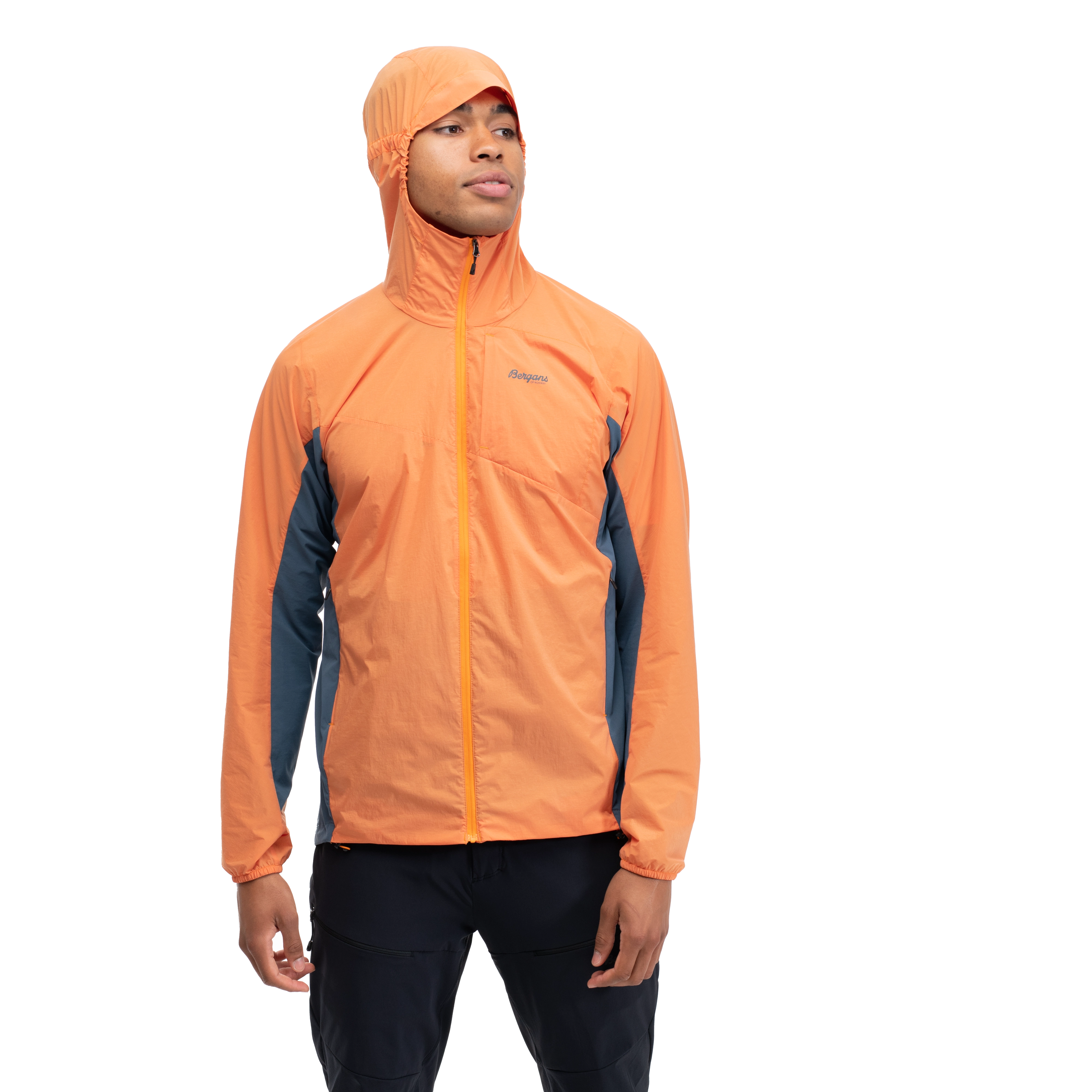 Rabot Lt Windbreaker Jacket Cloudberry Yellow / Orion Blue
