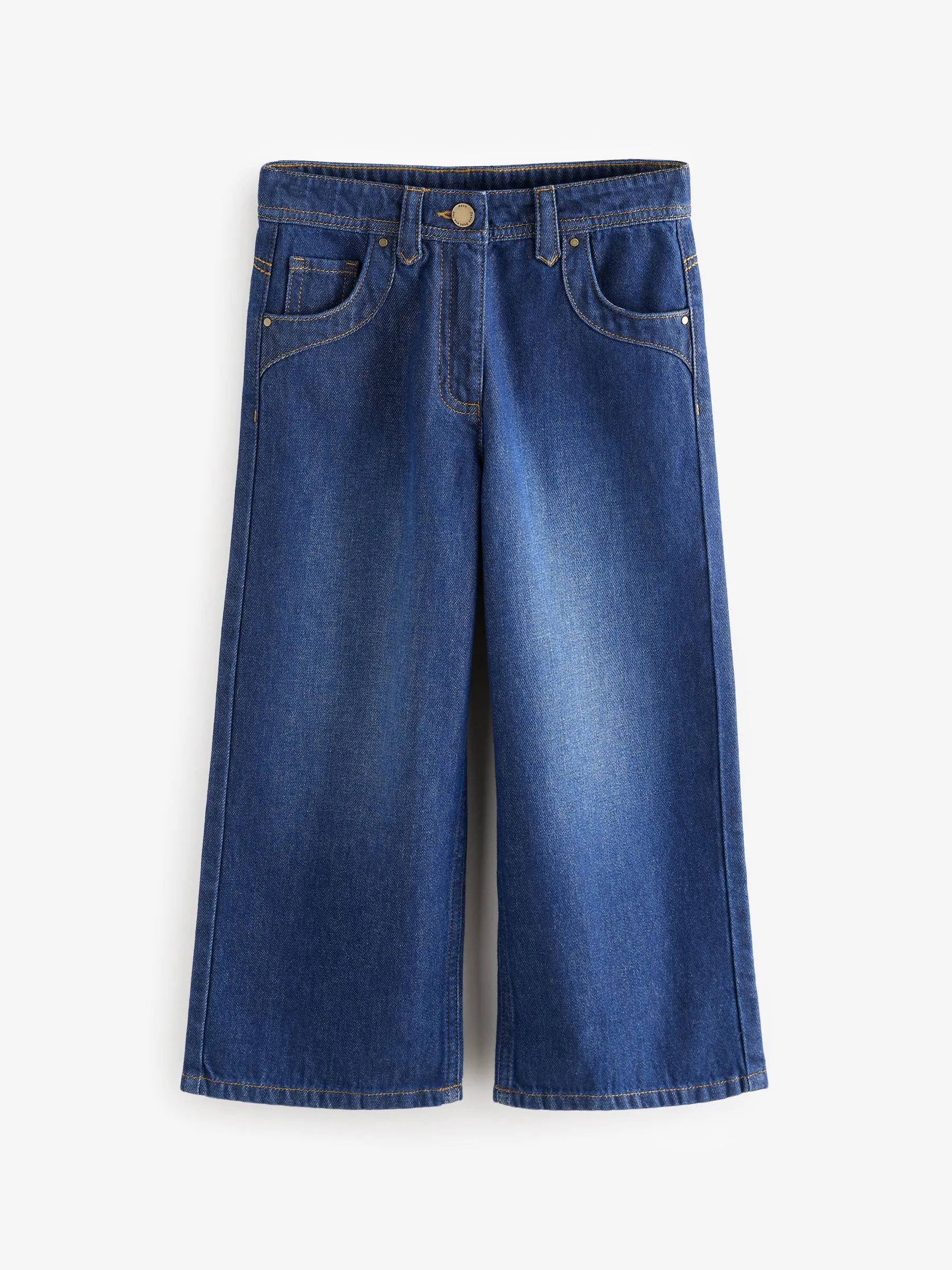 Donkere inktblauwe wassing - Jeans met wijde pijpen (3-16 jr)
