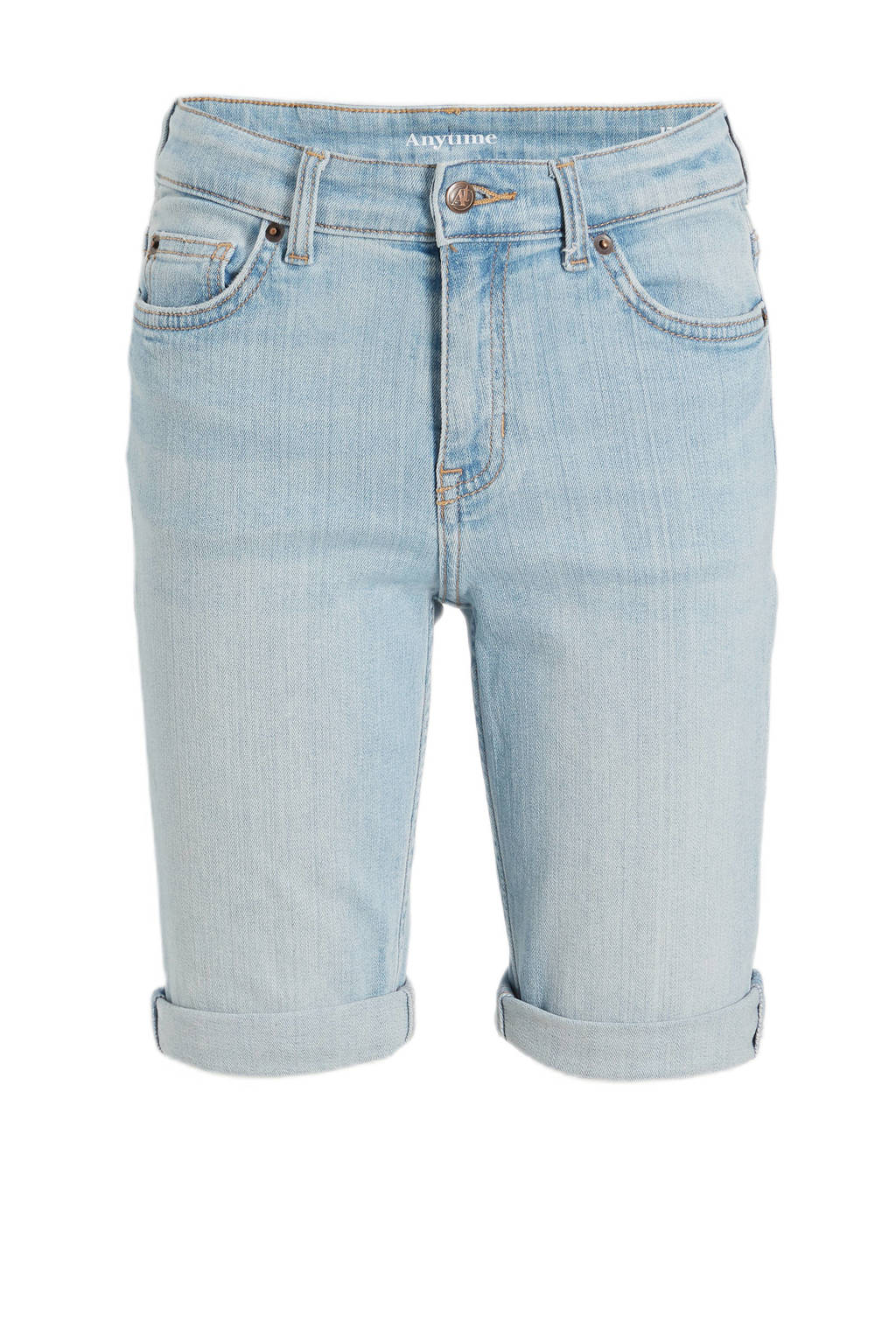 anytime denim short lichtblauw