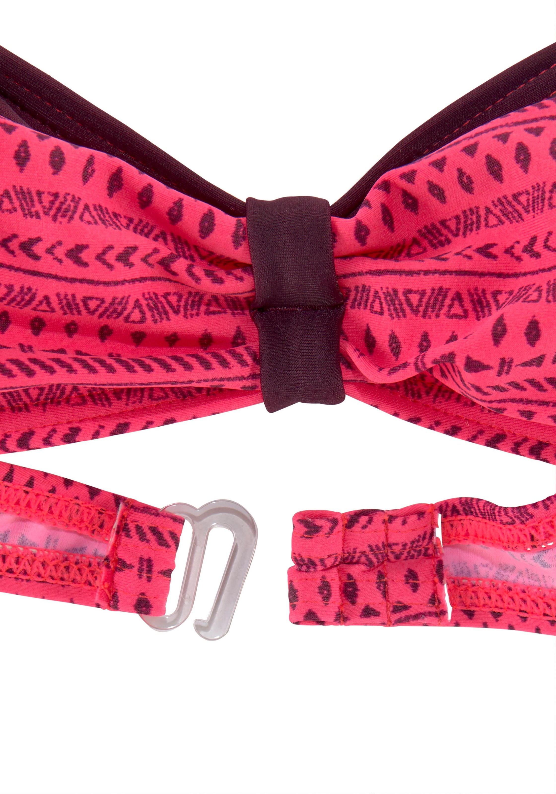 Buffalo Bandeau-Bikini , mit Kontrasteinsätzen