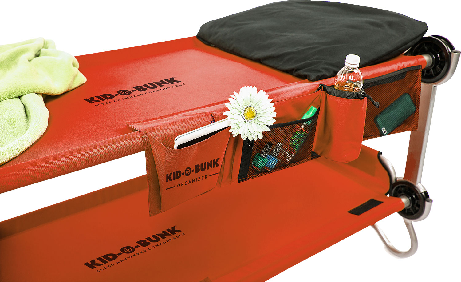 Disc-O-Bed Seitentasche / Organizer für  Kid-O-Bed Einzelbett rot