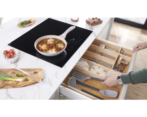 Frameloze inductiekookplaat Amica 592 x 522 mm 4 kookzones KMI 776 660 C