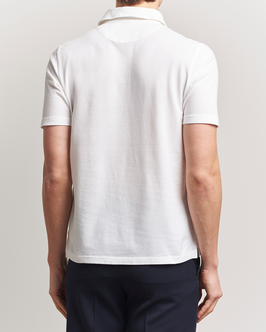 Zanone Soft Cotton Piquet Polo White