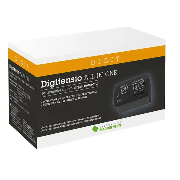 Monitor de pressão arterial automático Green Brand Digit, tudo-em-um, com braçadeira. Digitensio