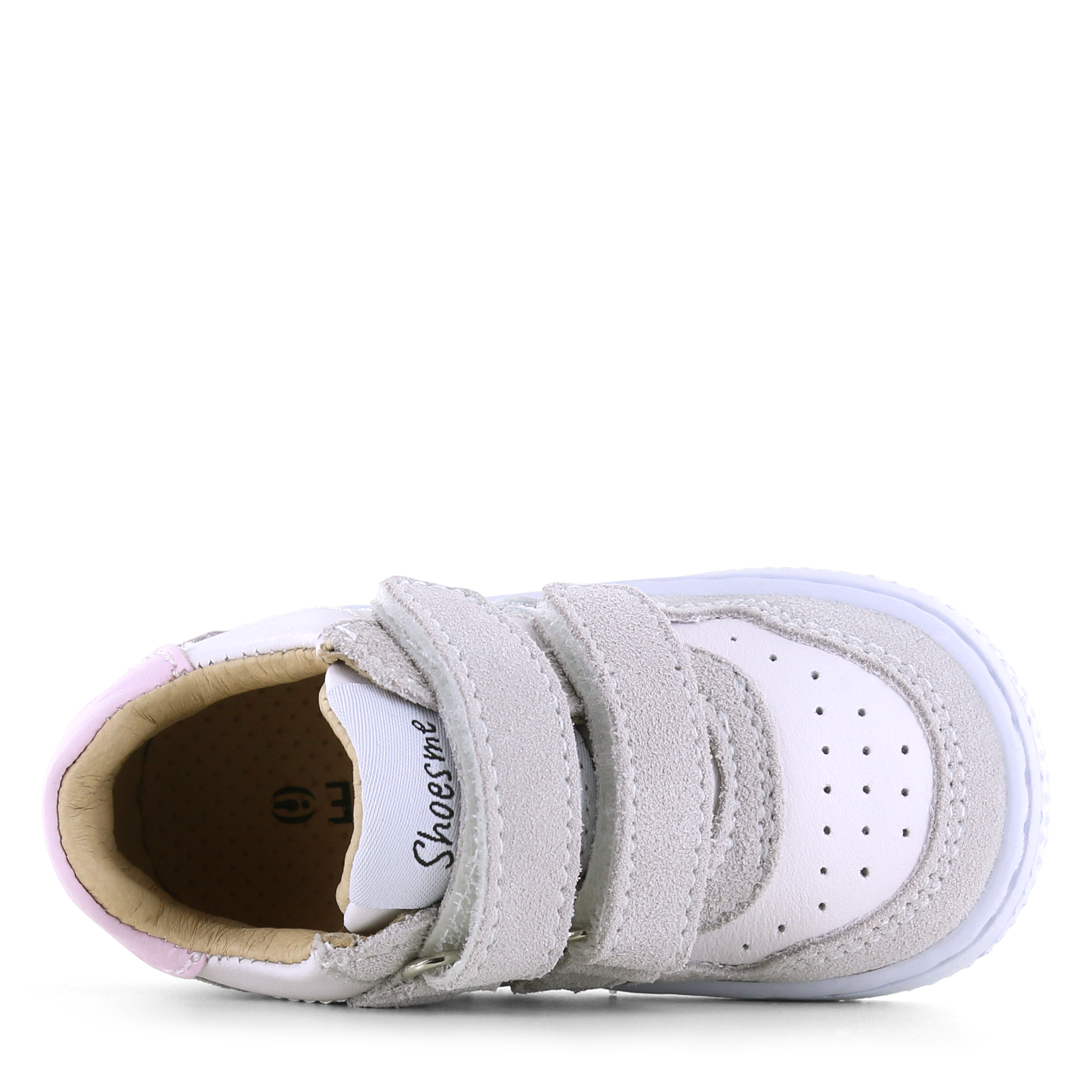 Shoesme wit-roze sneakertje Leer | Meisjes schoenen