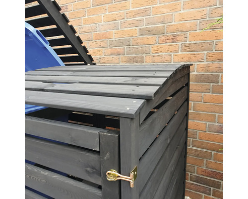 Promadino Vario III opbergbox voor 2 bakken, 148 x 92 x 122 cm, antraciet