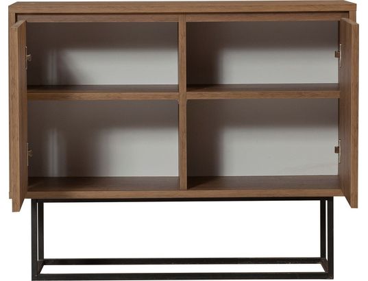 CONCIERGE - Bahut Zuri noyer noir 90 x 36 x 72cm
