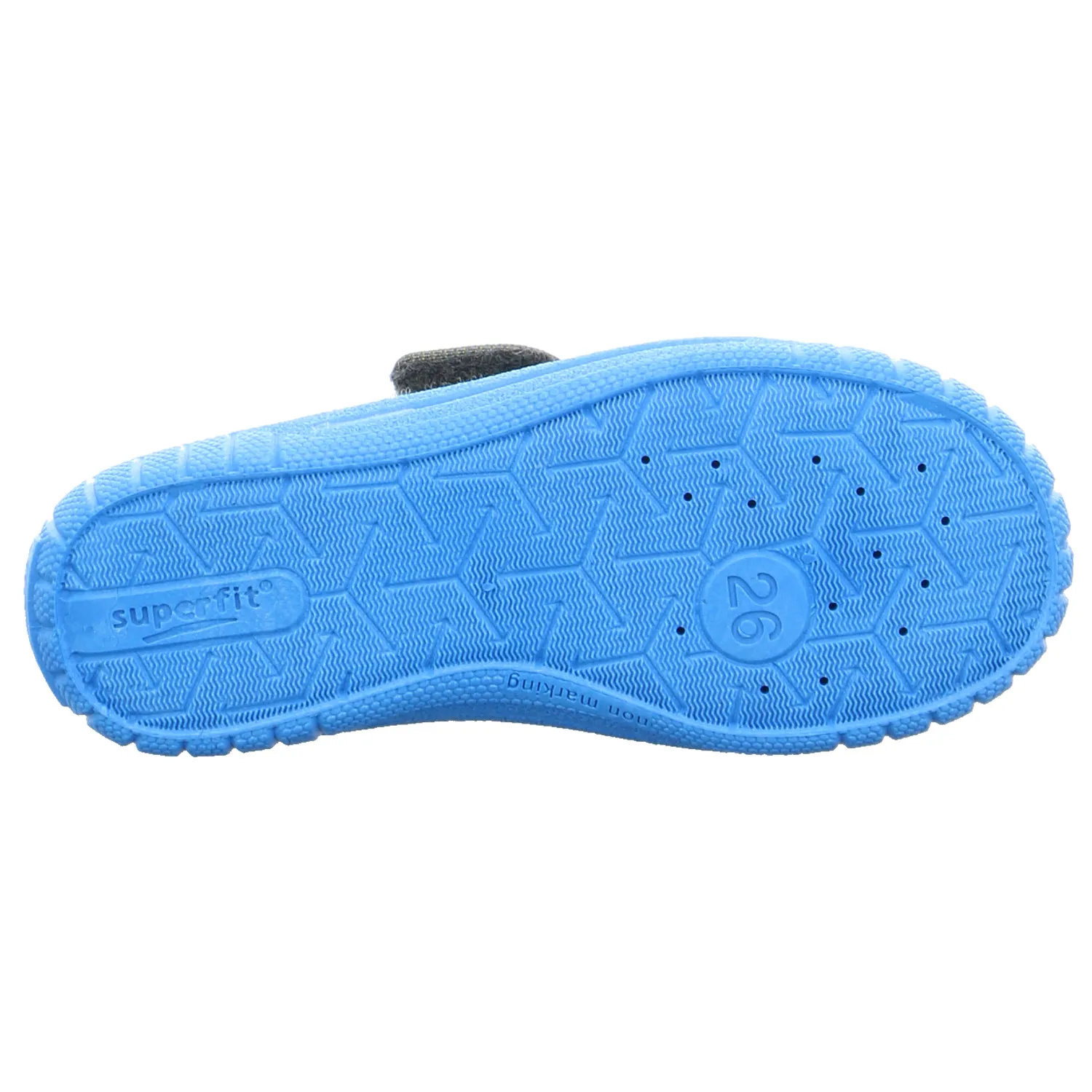 SUPERFIT Kinder-Hausschuh Grau Textil  Jungenhausschuh
