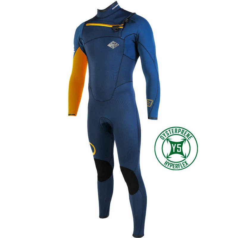 Combinaison Sooruz Fighter 3/2mm 2021 Chest Zip Navy - The Corner Shop