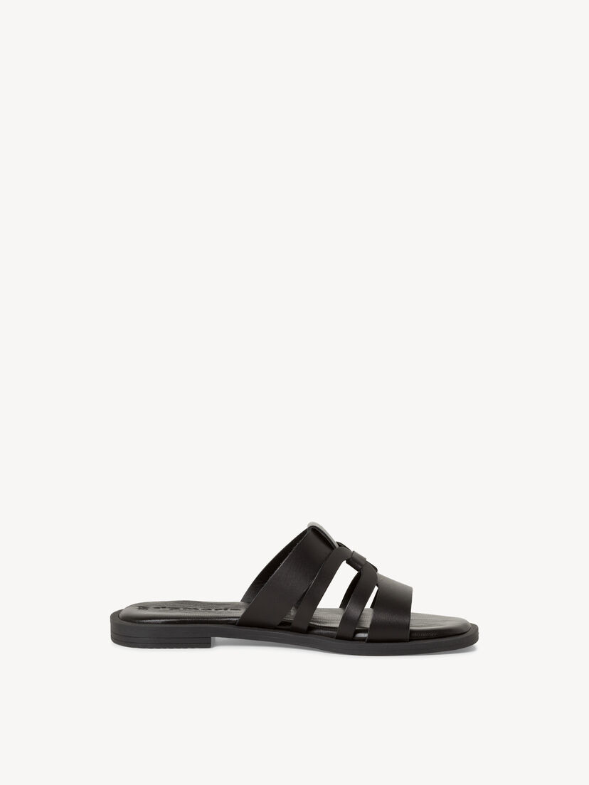 Leren Slipper - zwart
