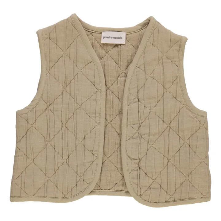 Poudre Organic Veste Avoine Matelassée | Vert kaki