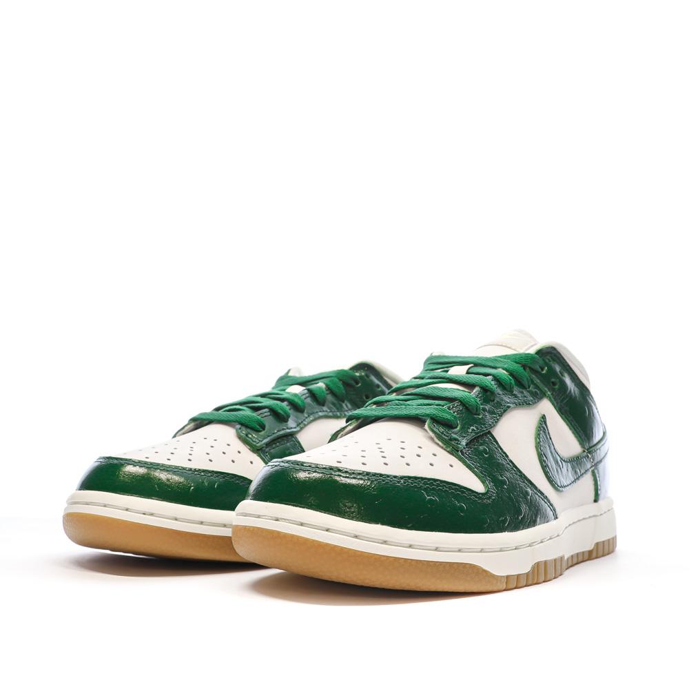 Nike Baskets Blanches/Vertes Femme Nike Dunk Low