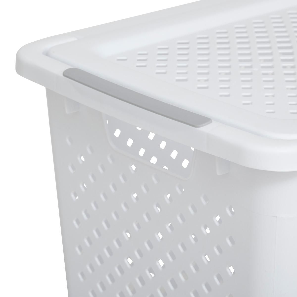 COFFRE A LINGE 55L BLANC