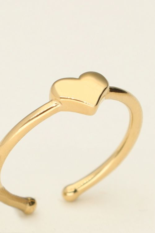 Pink ring met hartje
