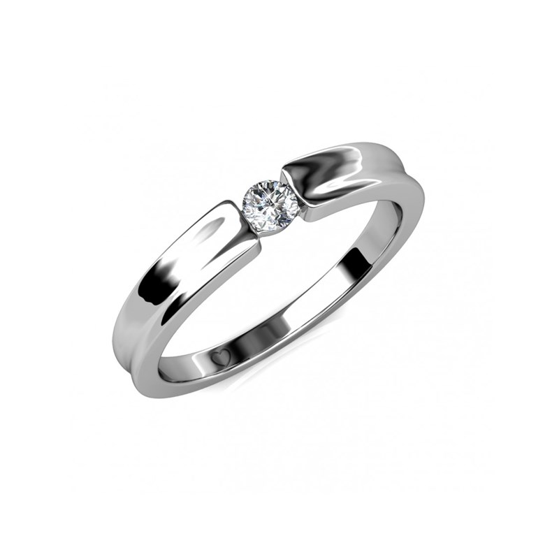 Bague Simplicity - Argenté et Cristal