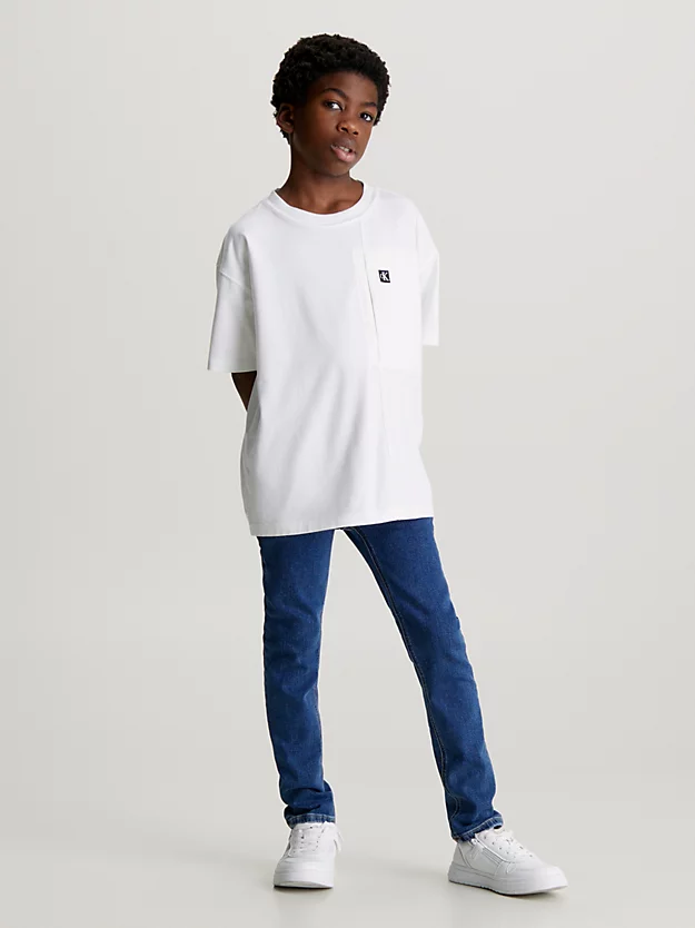 Calça jeans slim de cintura média