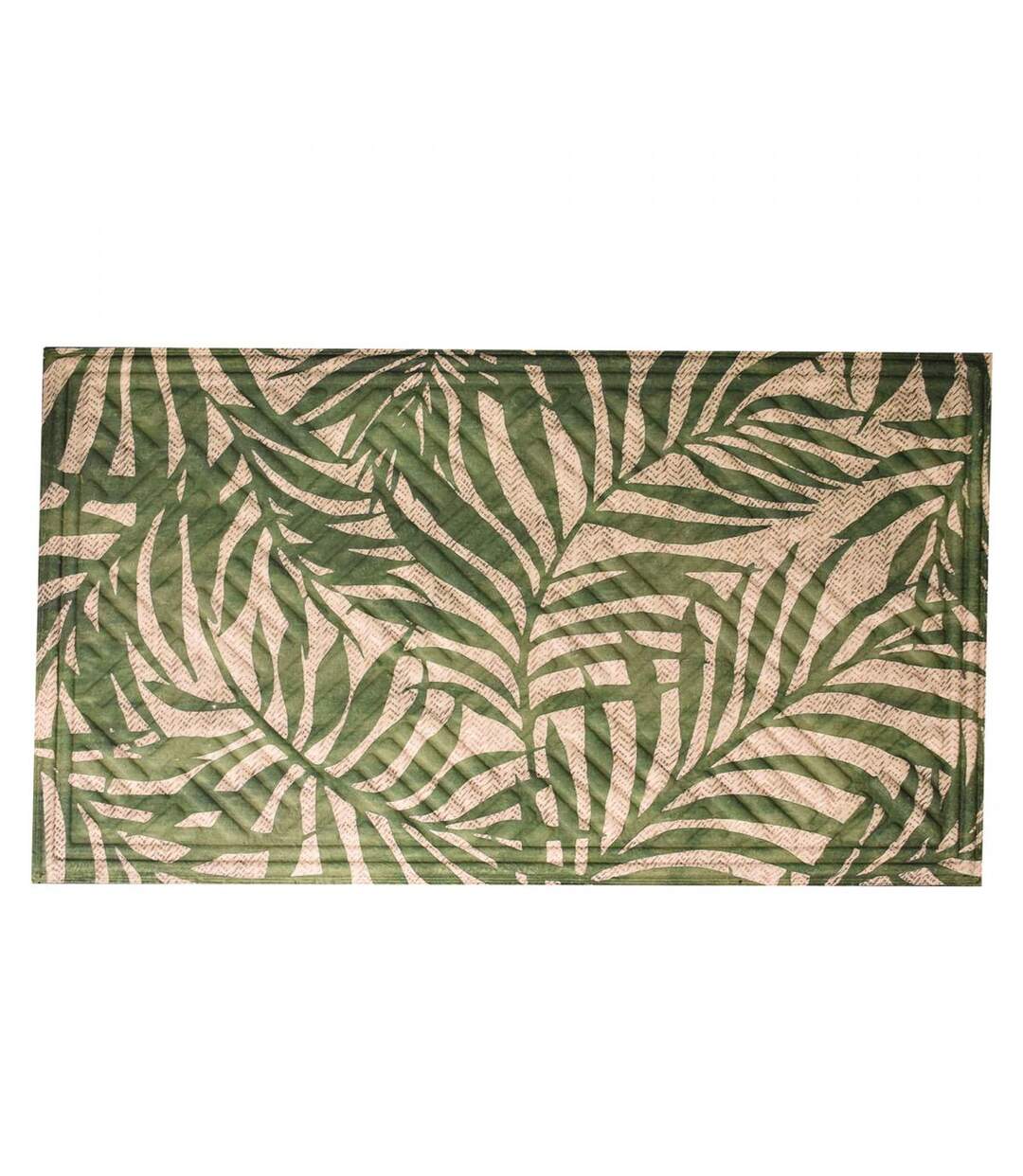 Paillasson ECO C 3D Vert 45x75 Fait en Europe en polyester doux et soyeux