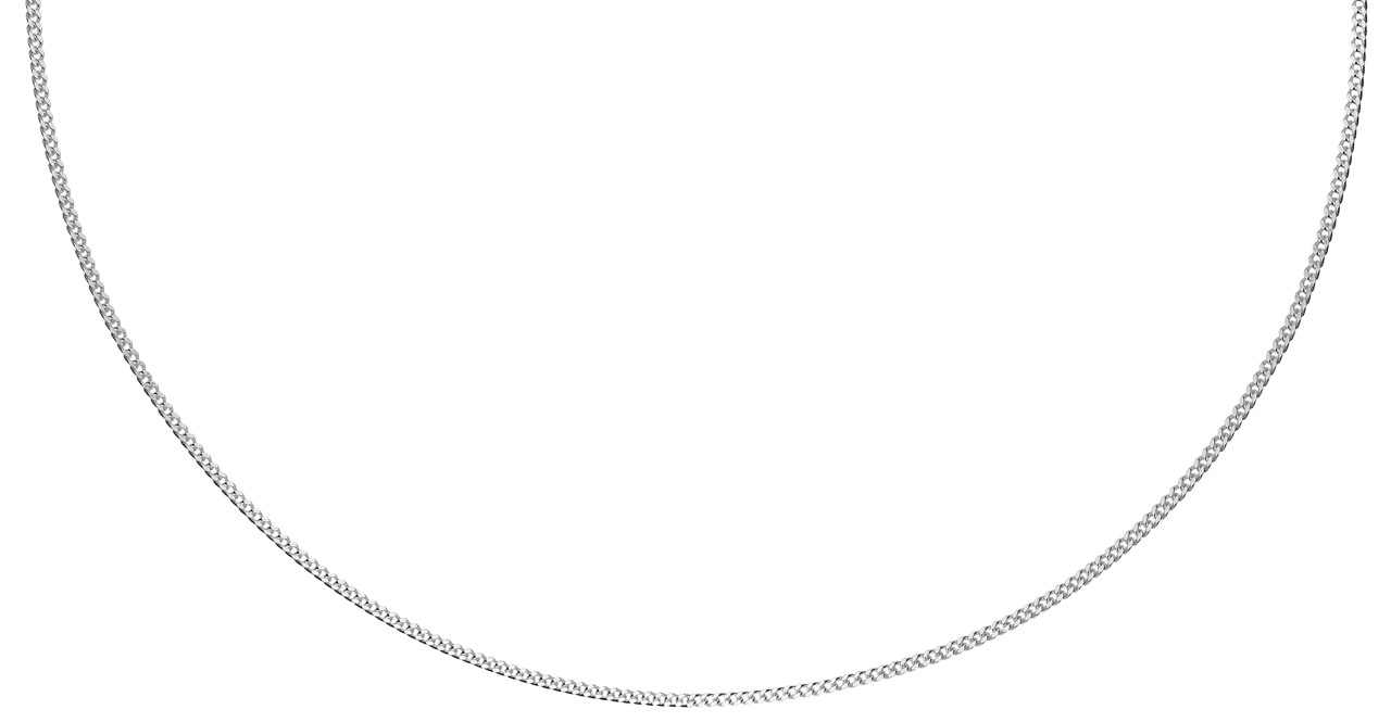 Gerecycled zilveren ketting met gourmet schakel