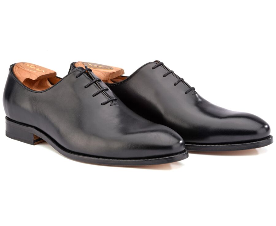 Richelieu homme Noir semelle cuir - BECKINGTON