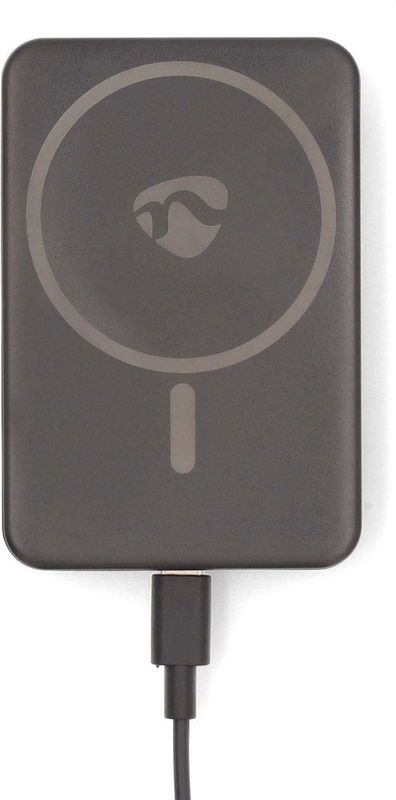 Nedis - Powerbank - Draadloos Laden - USB-C PD 20W - 5000 mAh