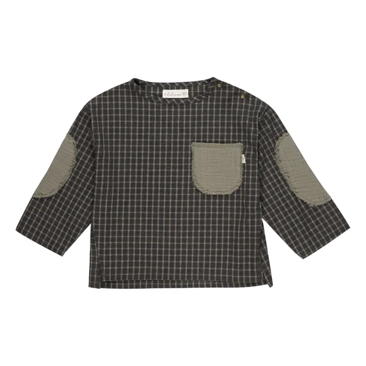 Lilinoa Blouse Abel à Carreaux | Gris
