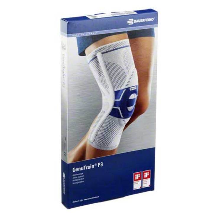 Genutrain Kniebandage P3 rechts Größe 4 titan, 1 St