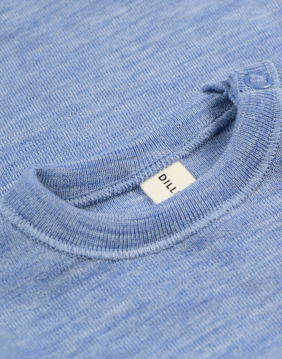Shirt van merinowol voor baby's in Marineblauw