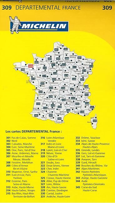 MICHELIN - 309 COTES D ARMOR ILE ET VILAINE