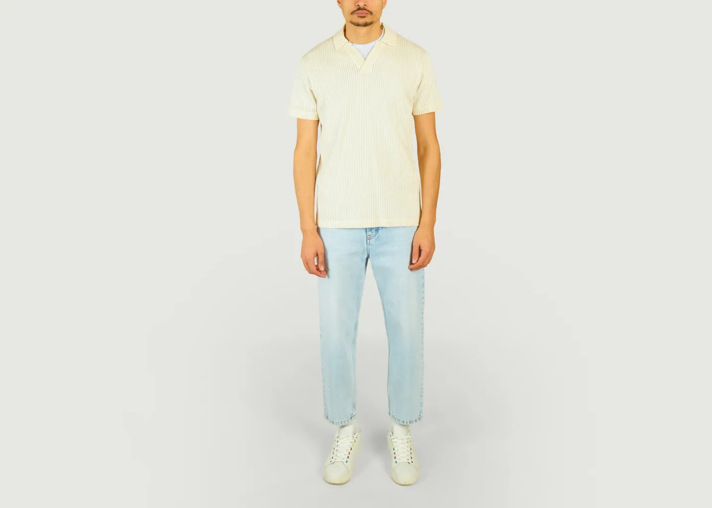 Polo Linear Mesh Sunspel