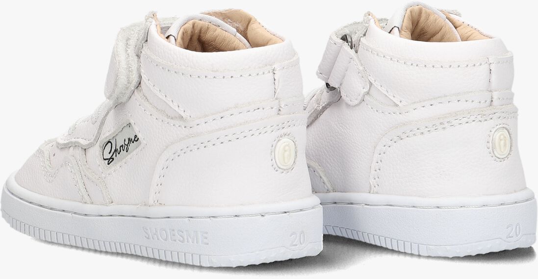 SHOESME witte shoesme hoge sneaker bn24s008