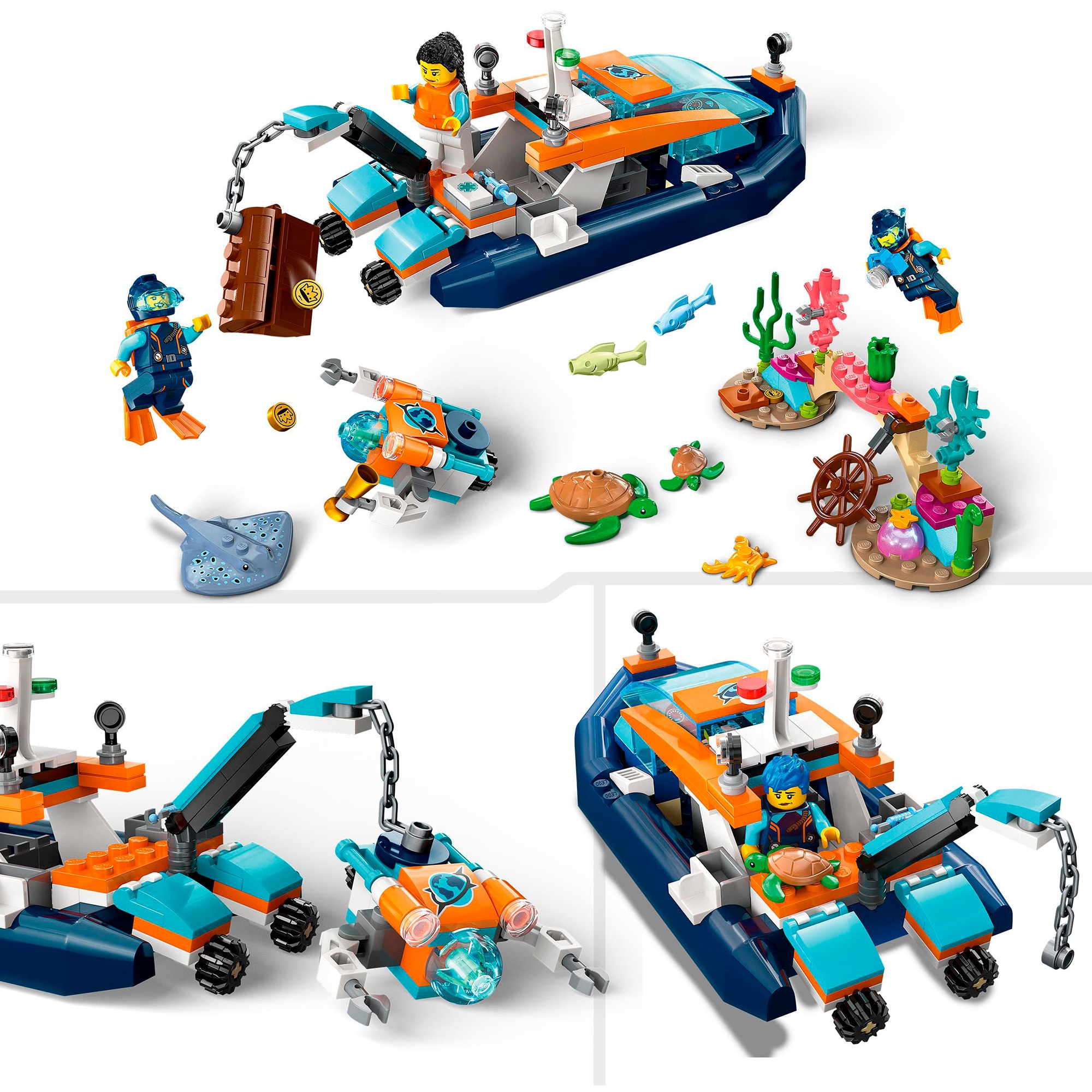 LEGO Konstruktionsspielzeug City Meeresforscher-Boot