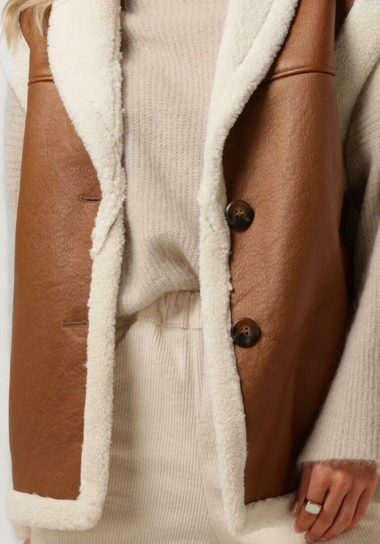 SUMMUM bruine summum gilet gilet lammy